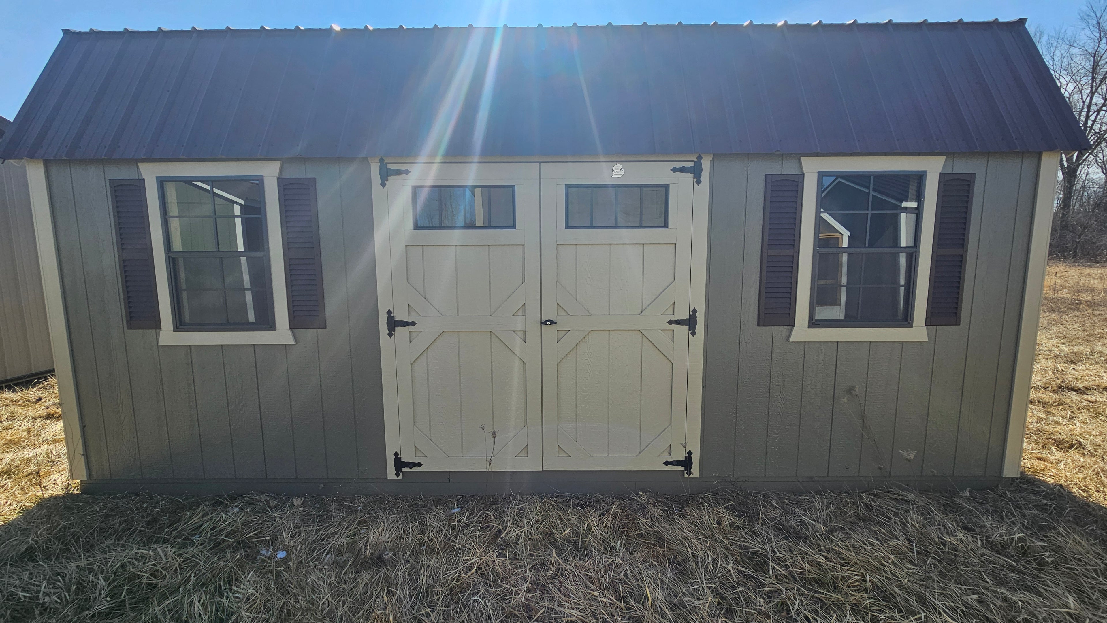 10x20 Painted Lofted Garden Shed