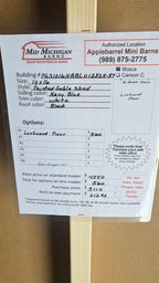 Painted Gable Shed 10x16