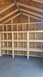 10x16 Metal Gable Garden Shed