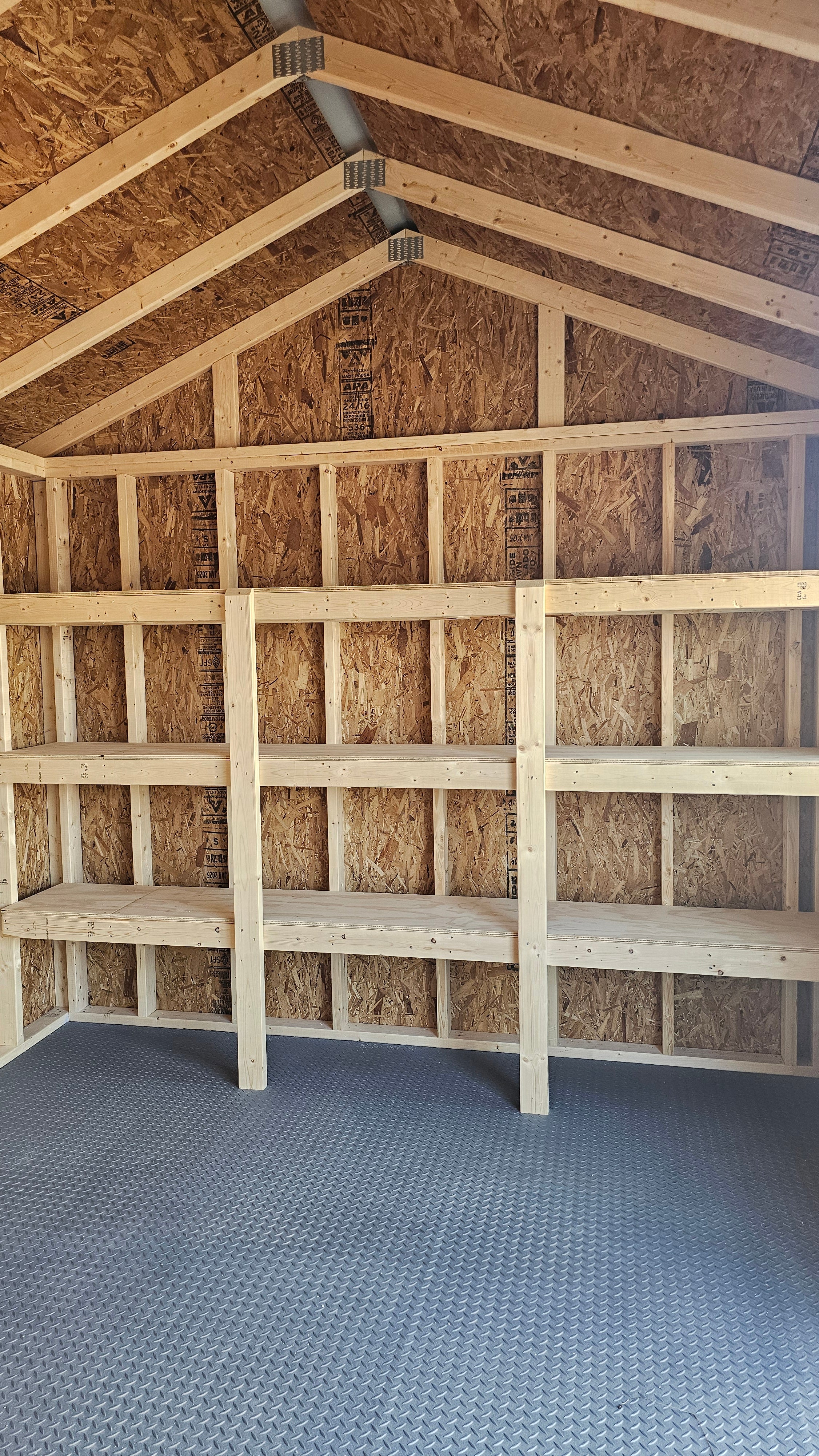 10x16 Metal Gable Garden Shed