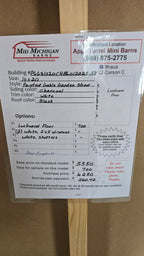 Painted Gable Garden Shed 10x20