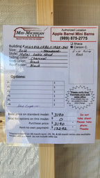 8x12 Standard Metal Gable Shed