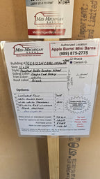 12x24 Painted Gable Garden Shed