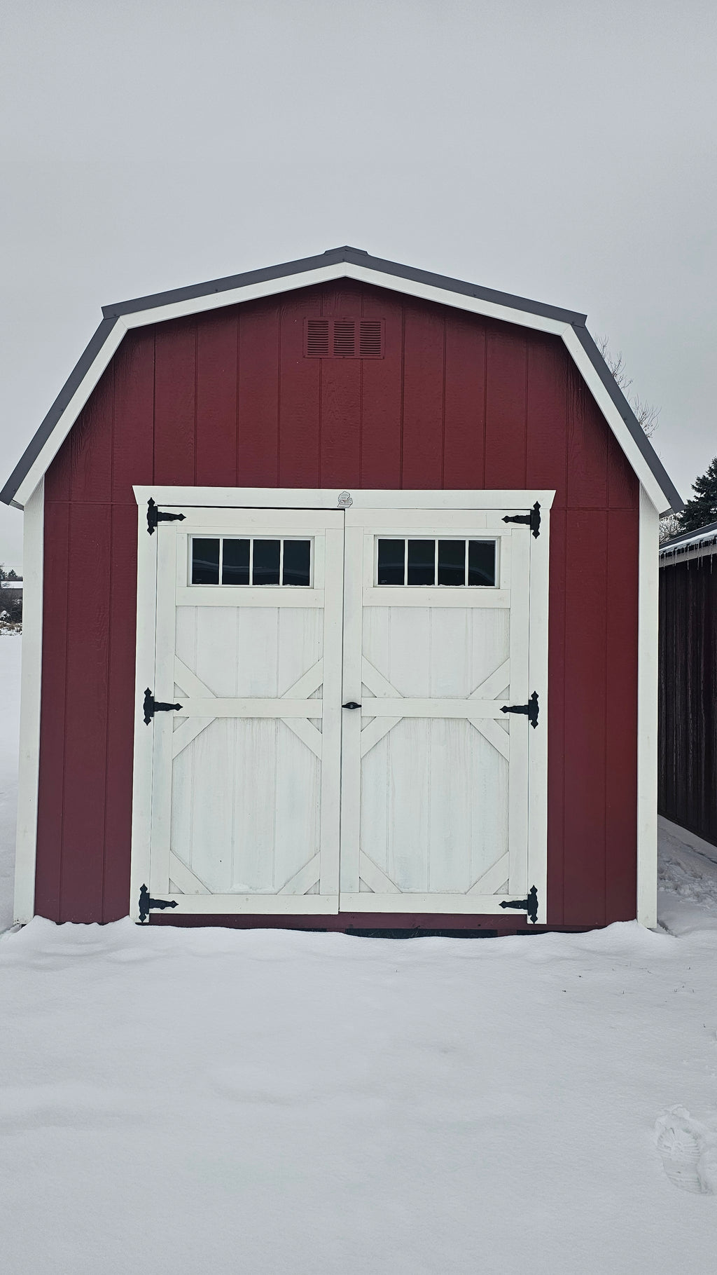 Painted  Lofted Barn 10x16