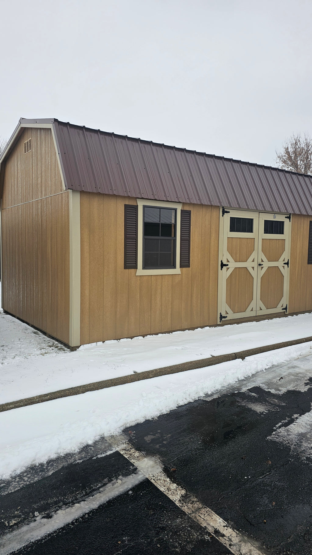 Painted Lofted Garden Shed 12x24