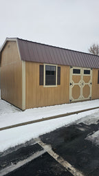 Painted Lofted Garden Shed 12x24