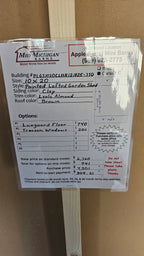 10x20 Painted Lofted Garden Shed