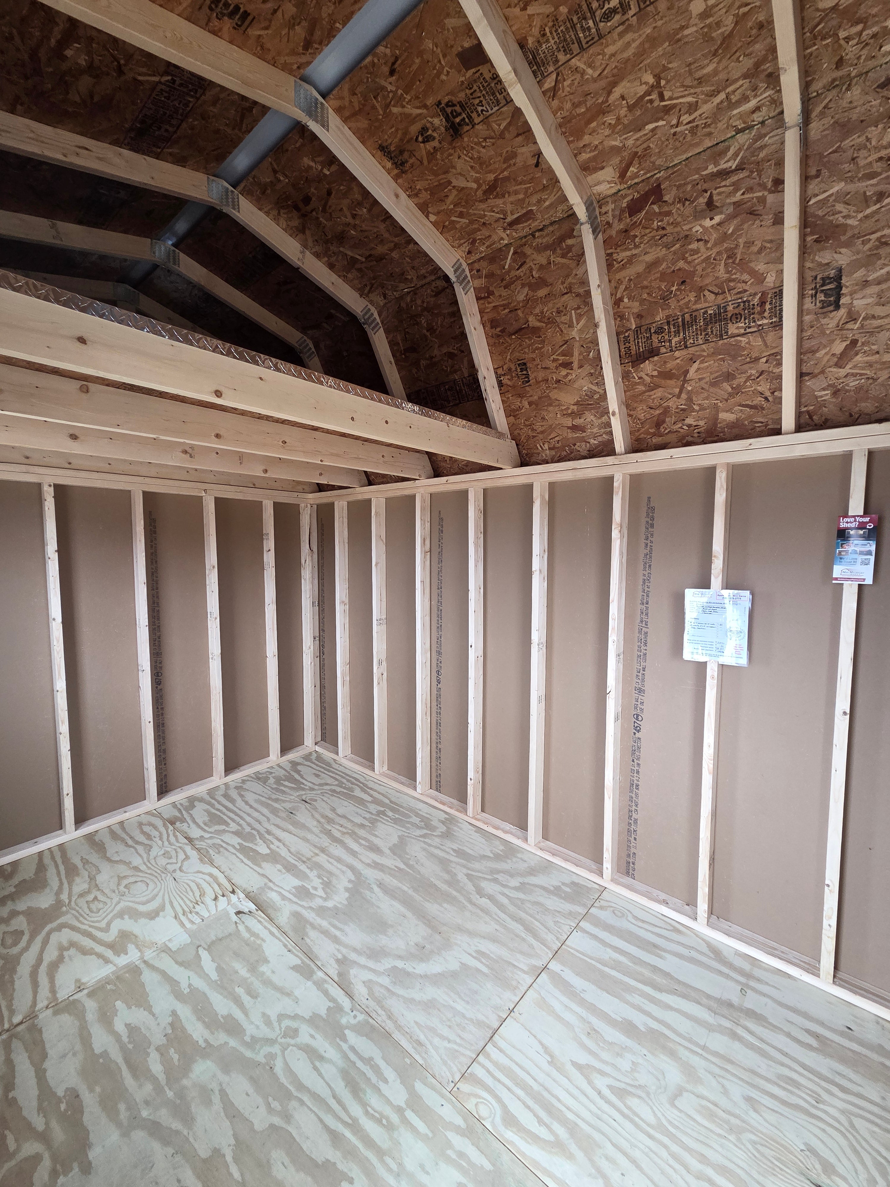 Painted Lofted Garden Shed 8×12