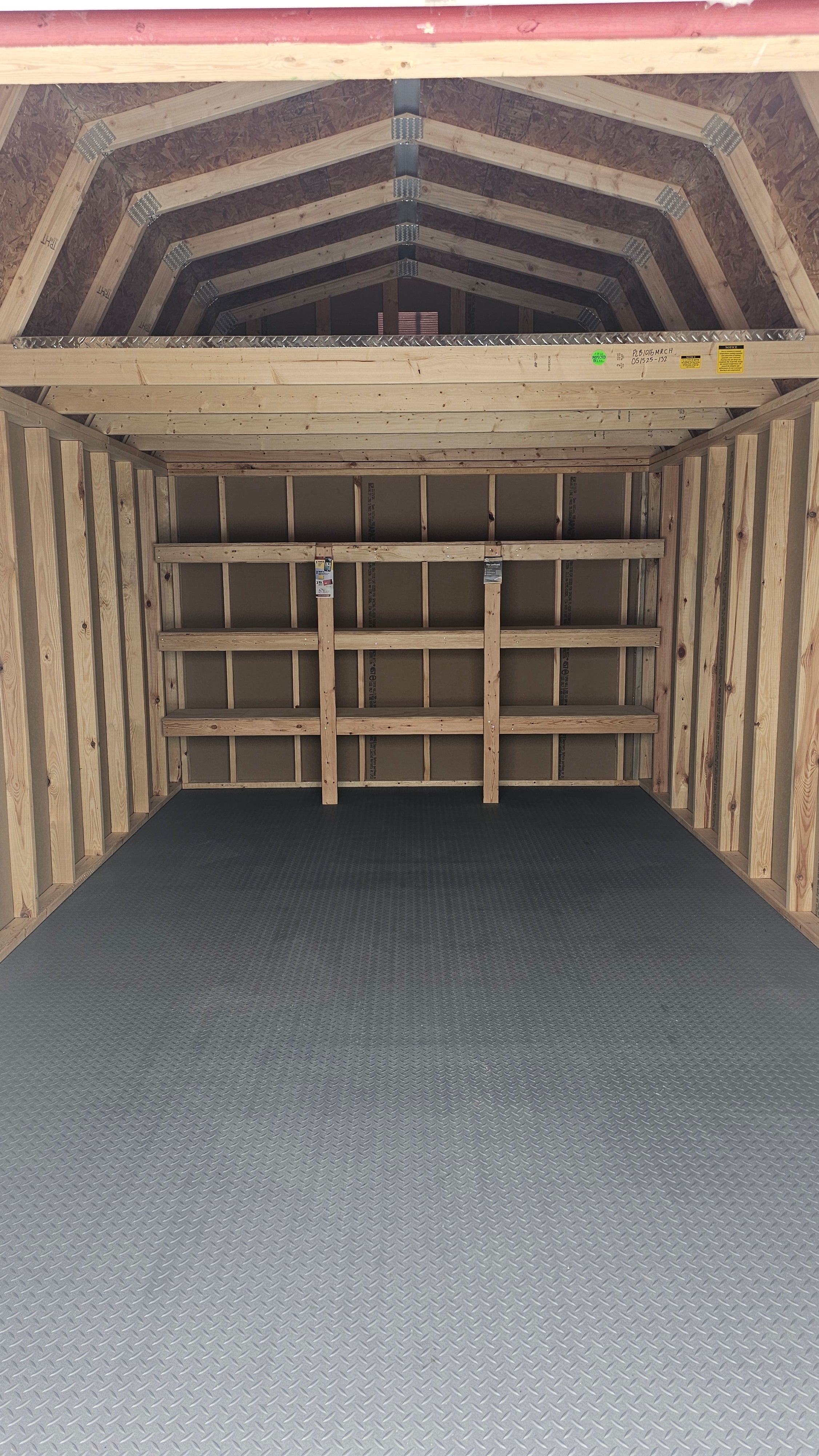 Painted  Lofted Barn 10x16