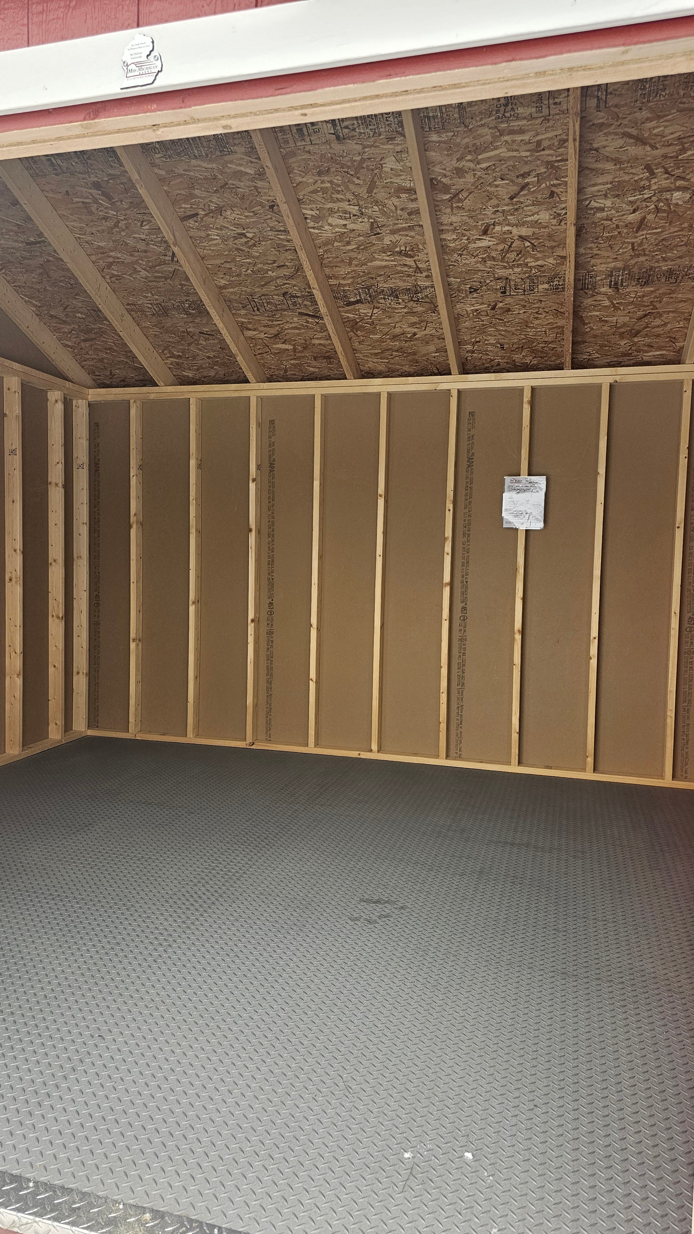 Painted Gable Garden Shed 12X16