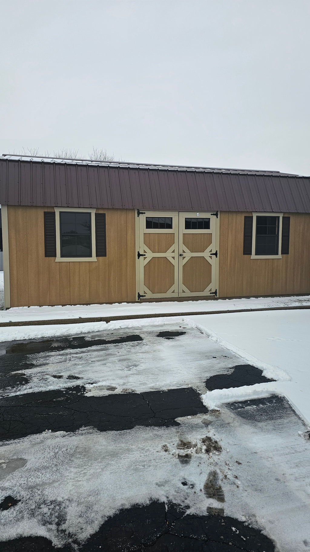 Painted Lofted Garden Shed 12x24