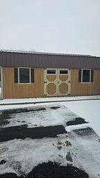 Painted Lofted Garden Shed 12x24