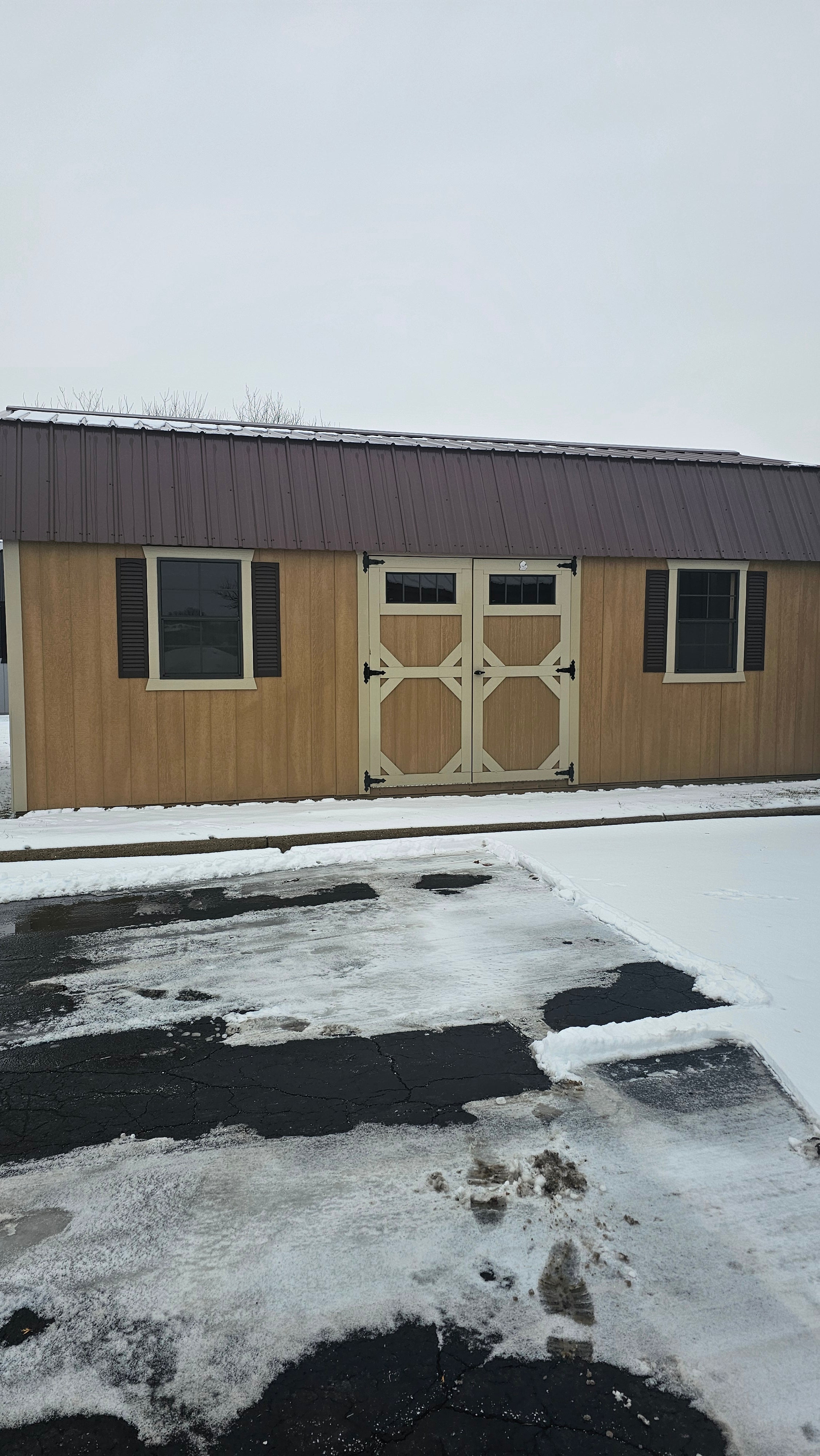 Painted Lofted Garden Shed 12x24