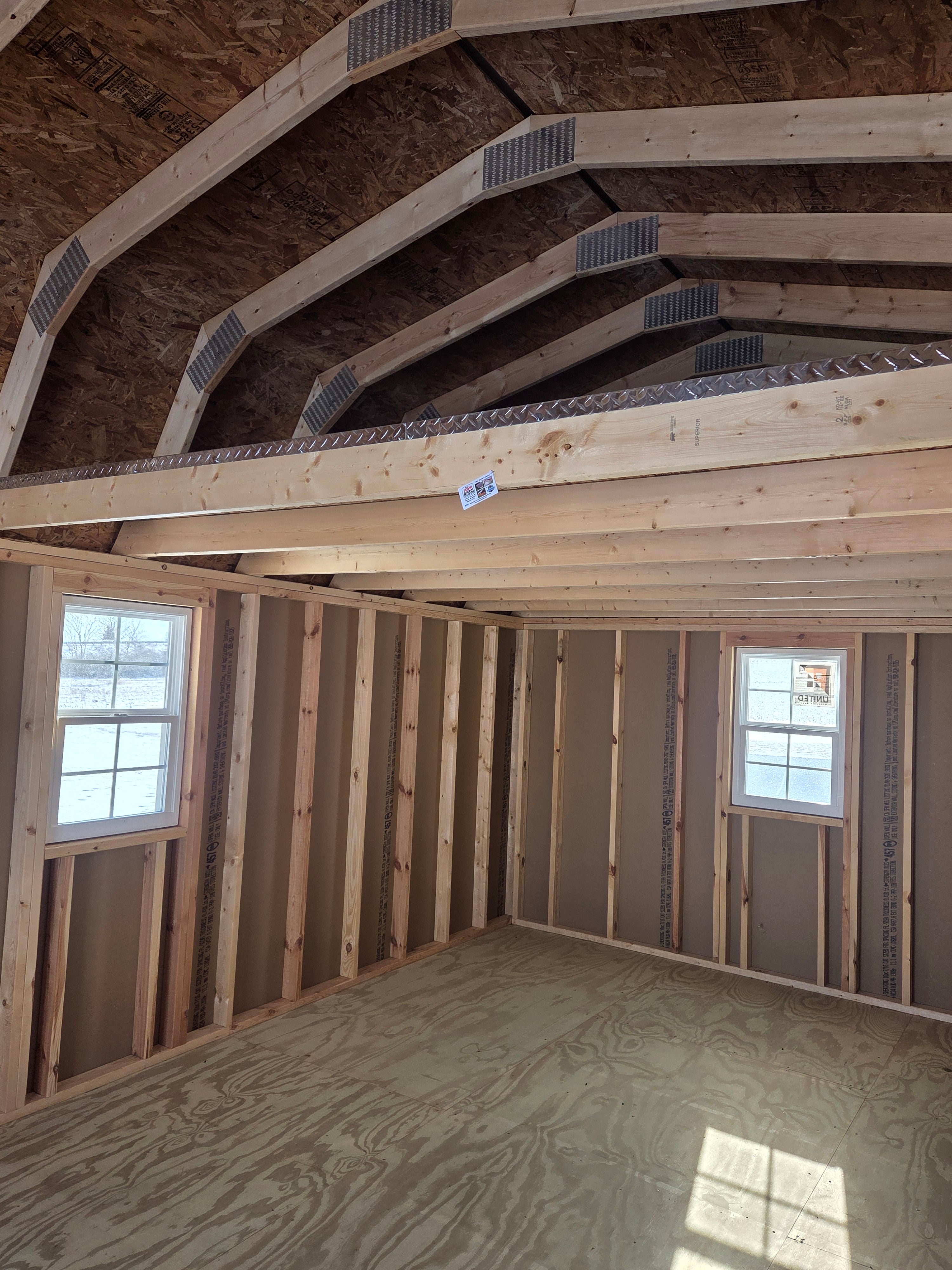 Painted Lofted Barn 12×24