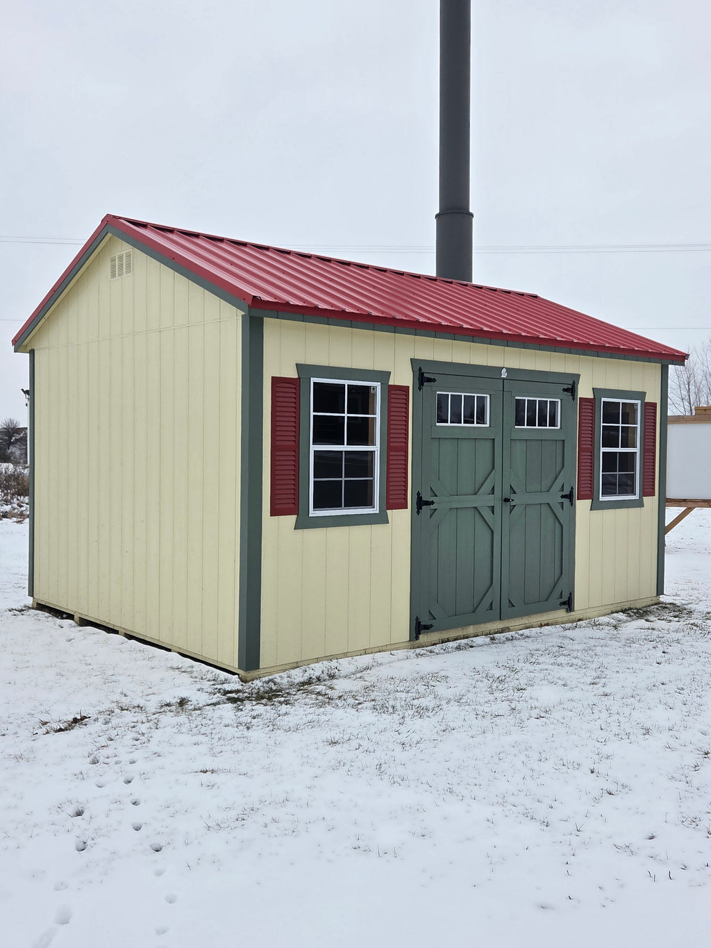 Painted Gable Garden Shed 12×16