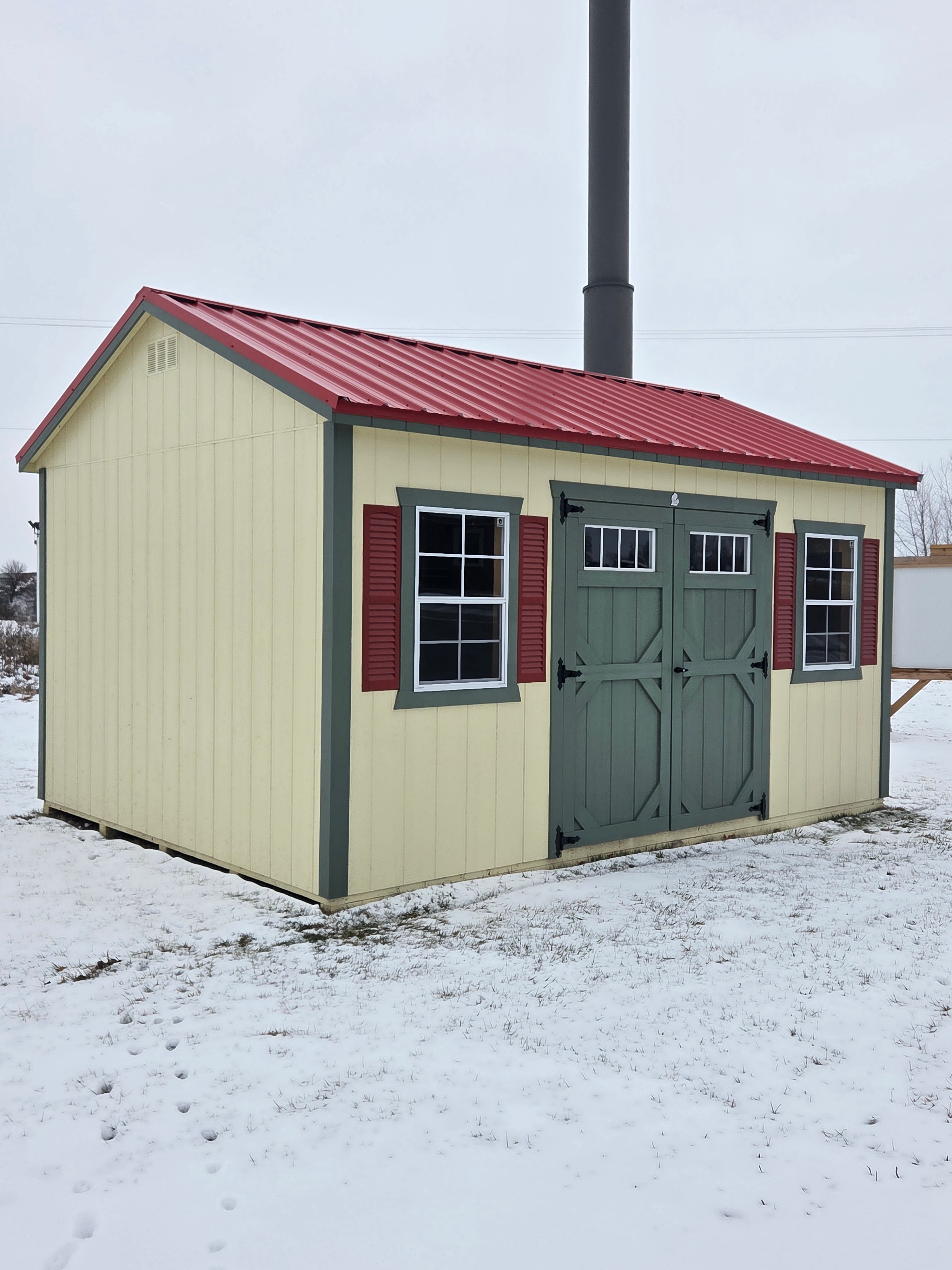 Painted Gable Garden Shed 12×16
