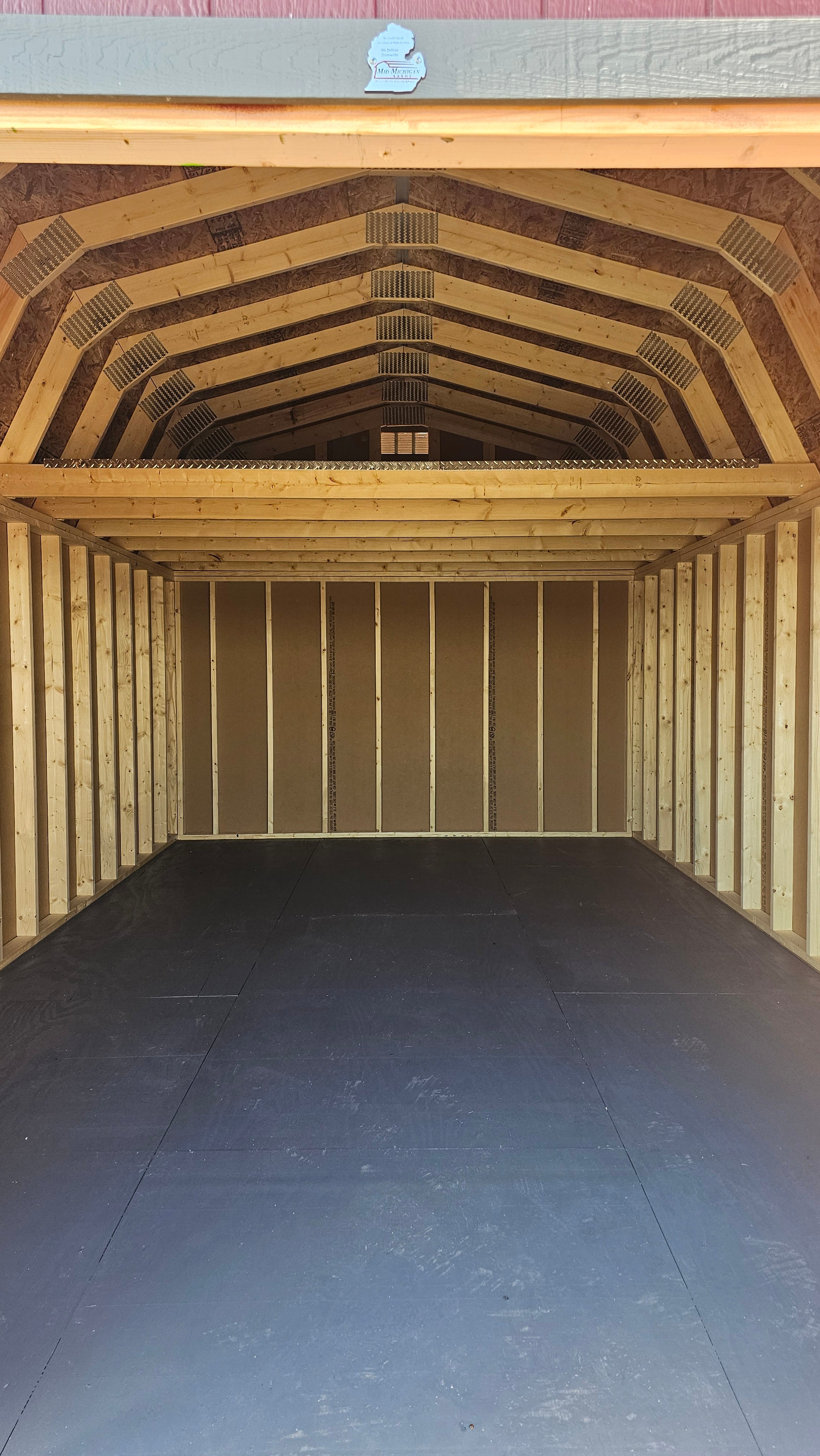 12x20 Painted Lofted Barn