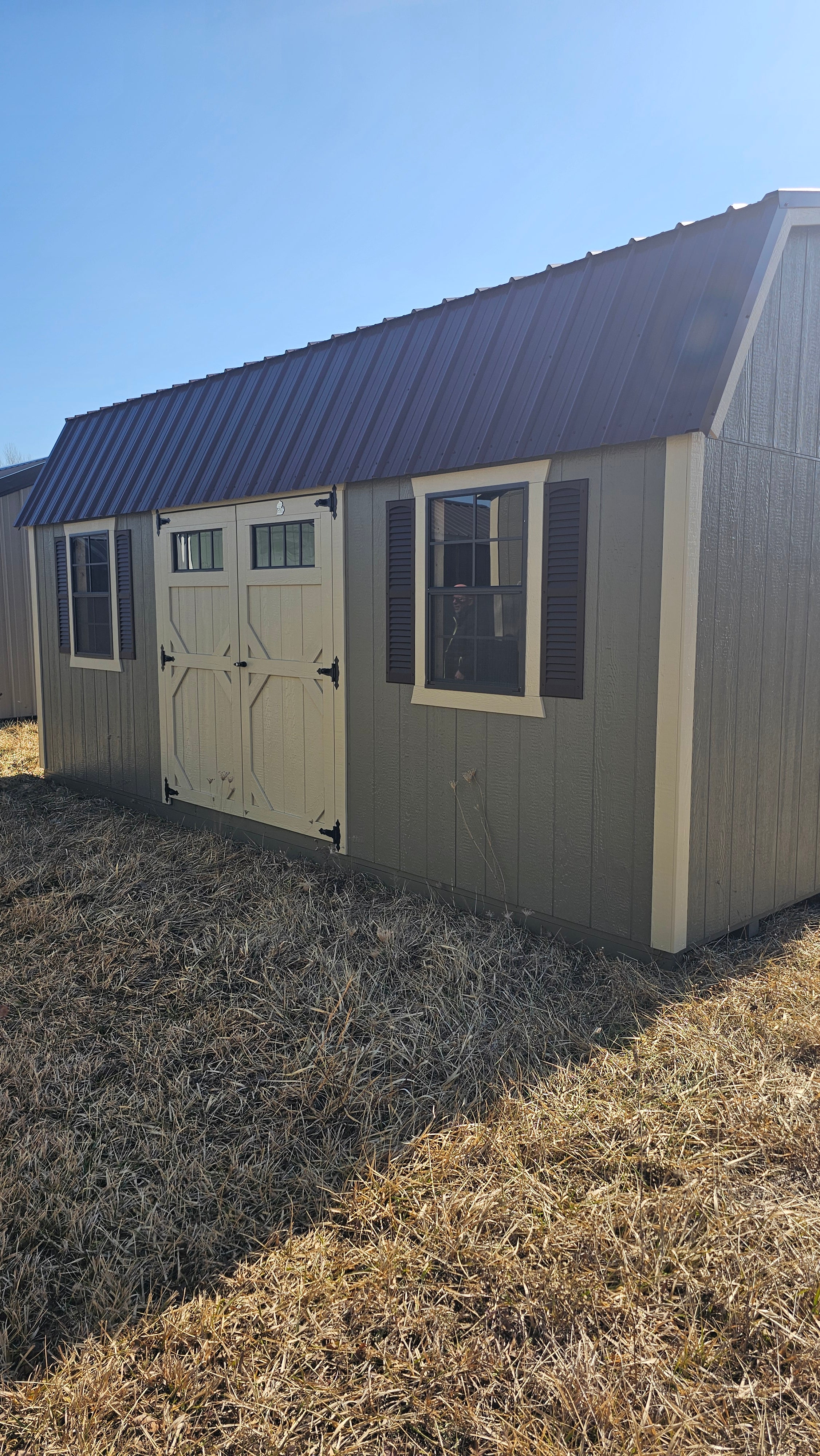 10x20 Painted Lofted Garden Shed