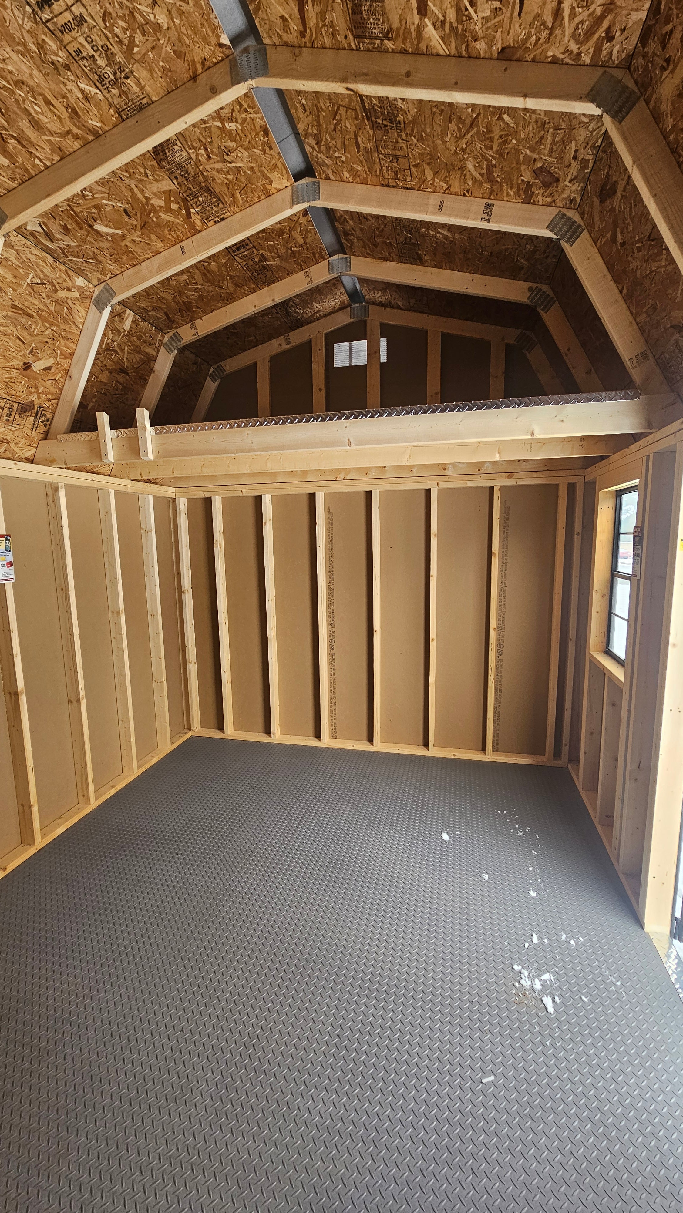 Painted Lofted Garden Shed 10x16