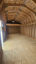 Painted Lofted Garden Shed 12x24