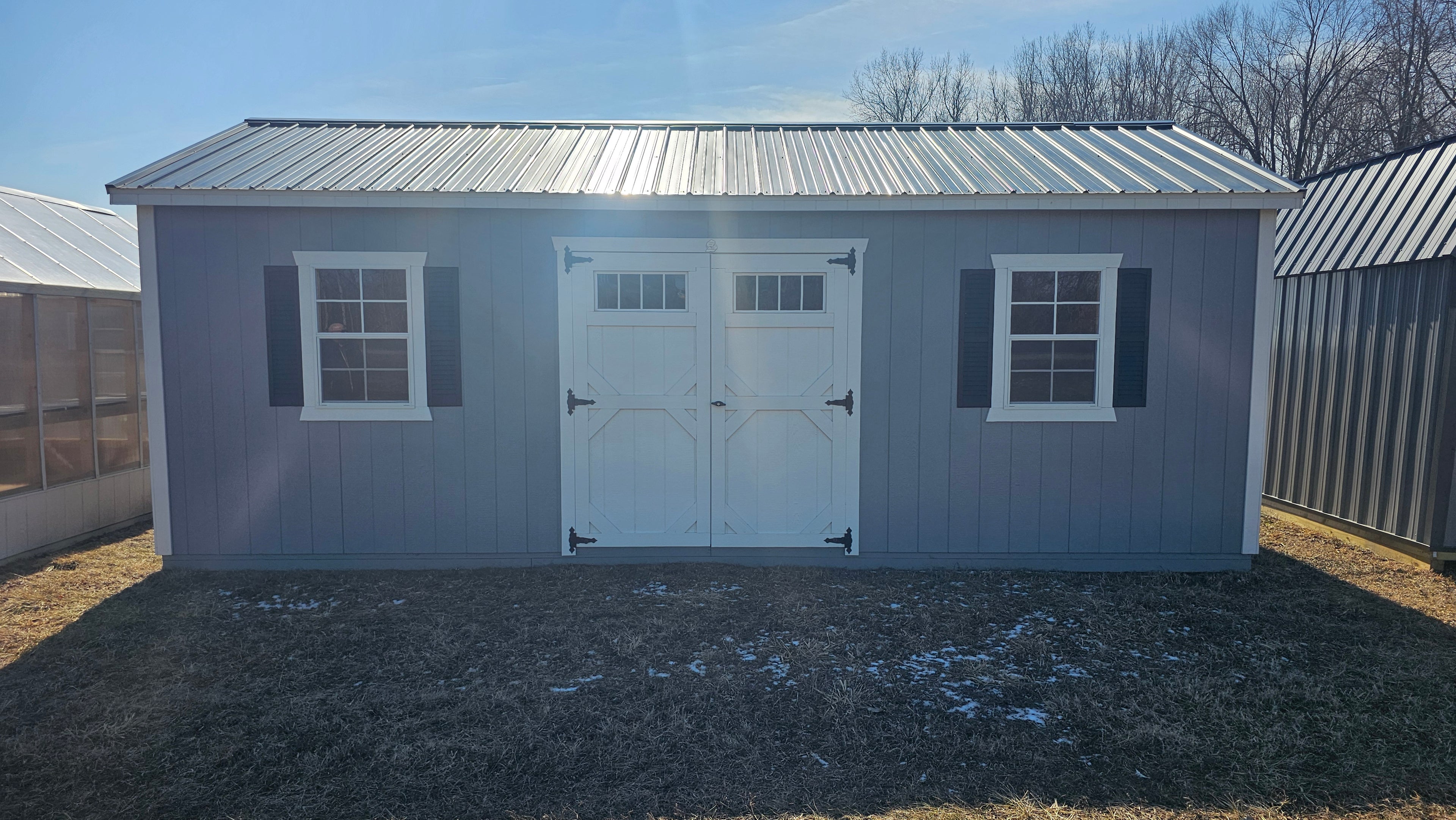 12x24 Painted Gable Garden Shed