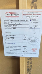 10x16 Painted Lofted Parn