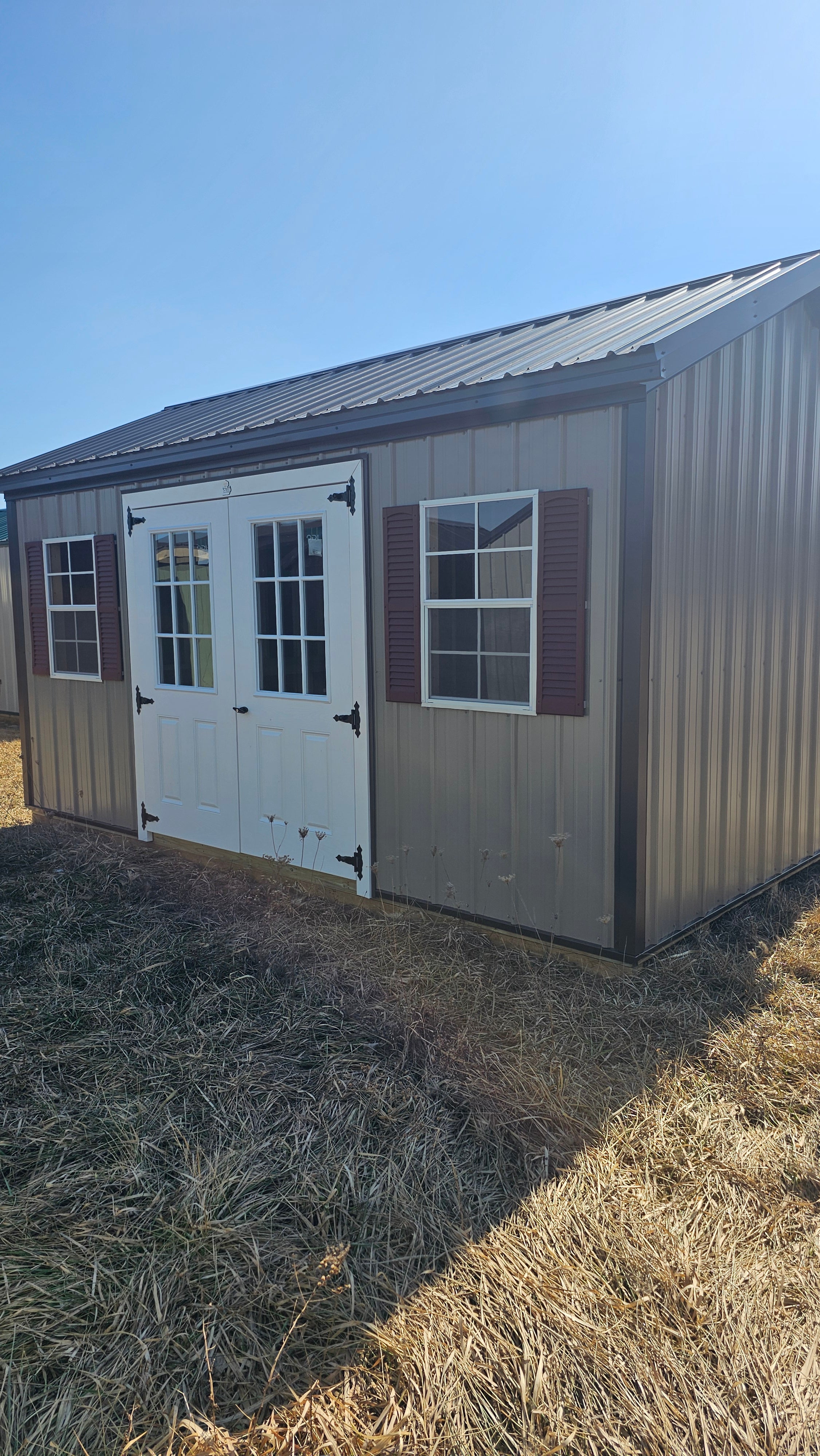 10x16 Metal Gable Garden Shed