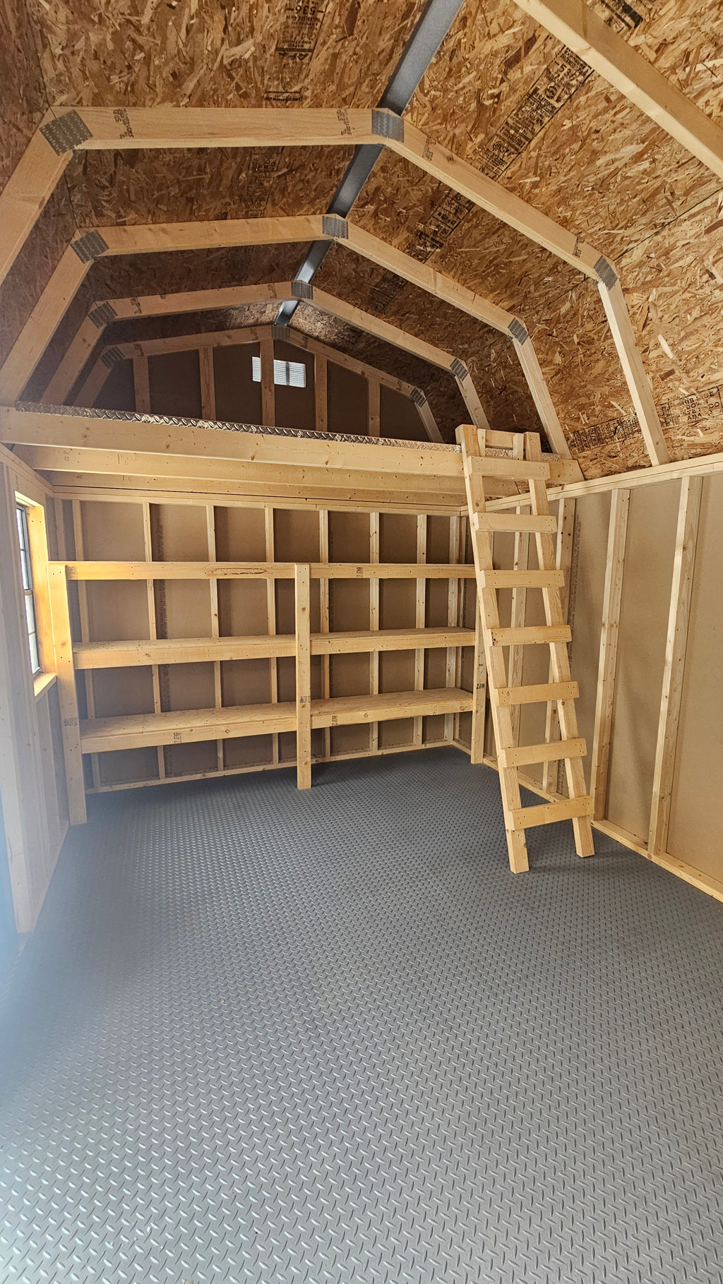 Painted Lofted Garden Shed 10x16