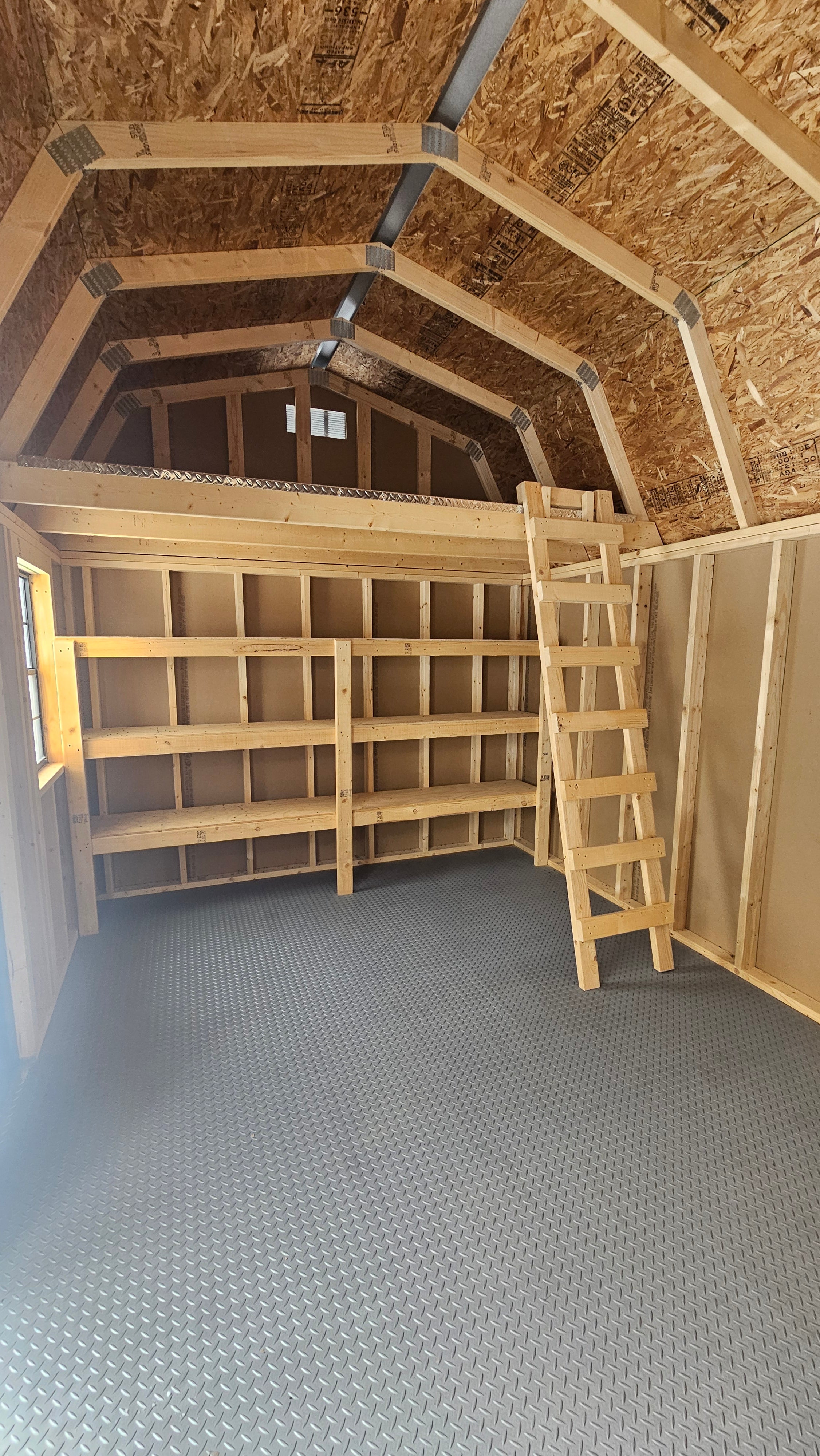 Painted Lofted Garden Shed 10x16