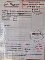 Metal Gable Shed 8×10