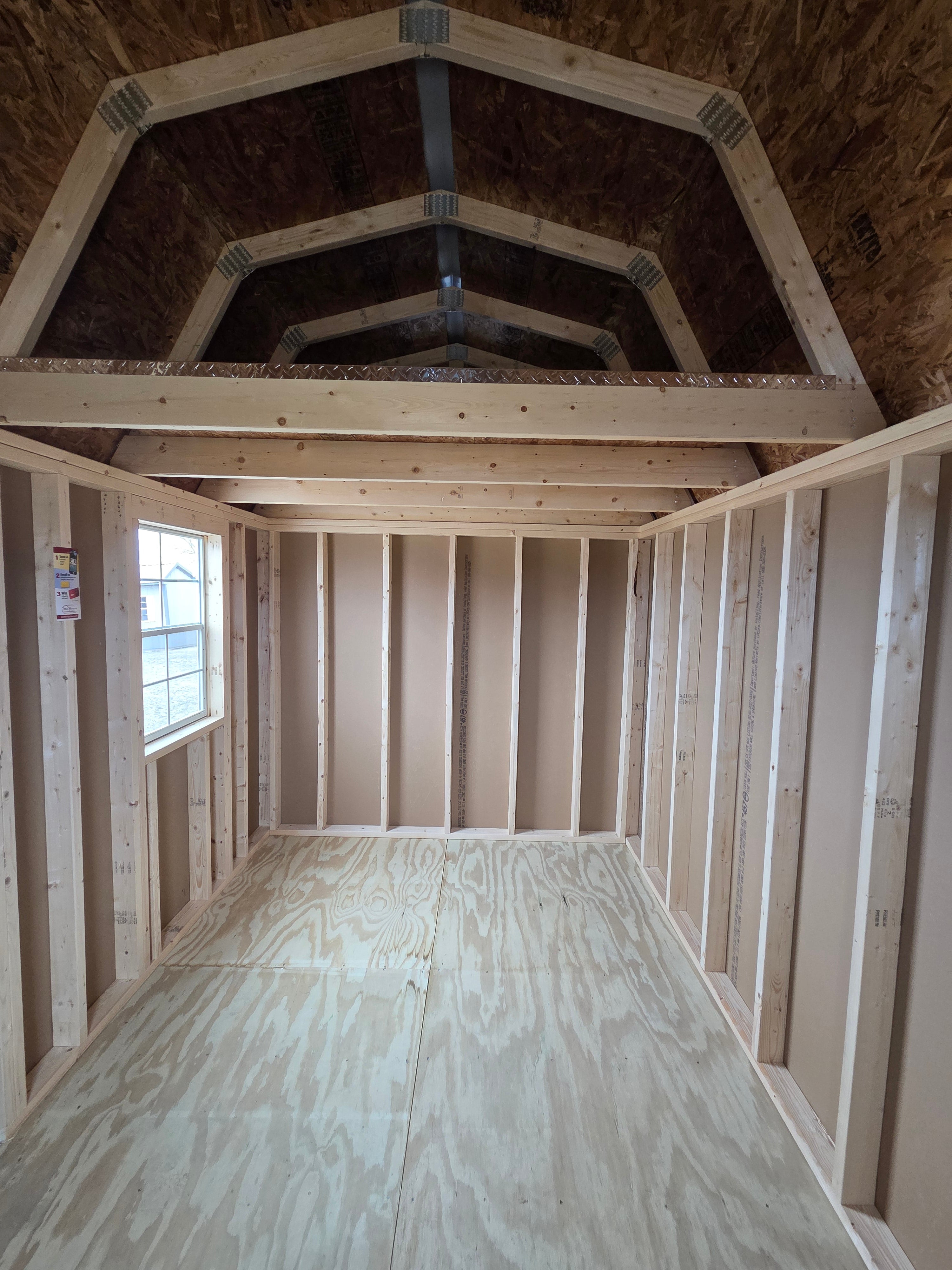 Painted Lofted Garden Shed 8×12