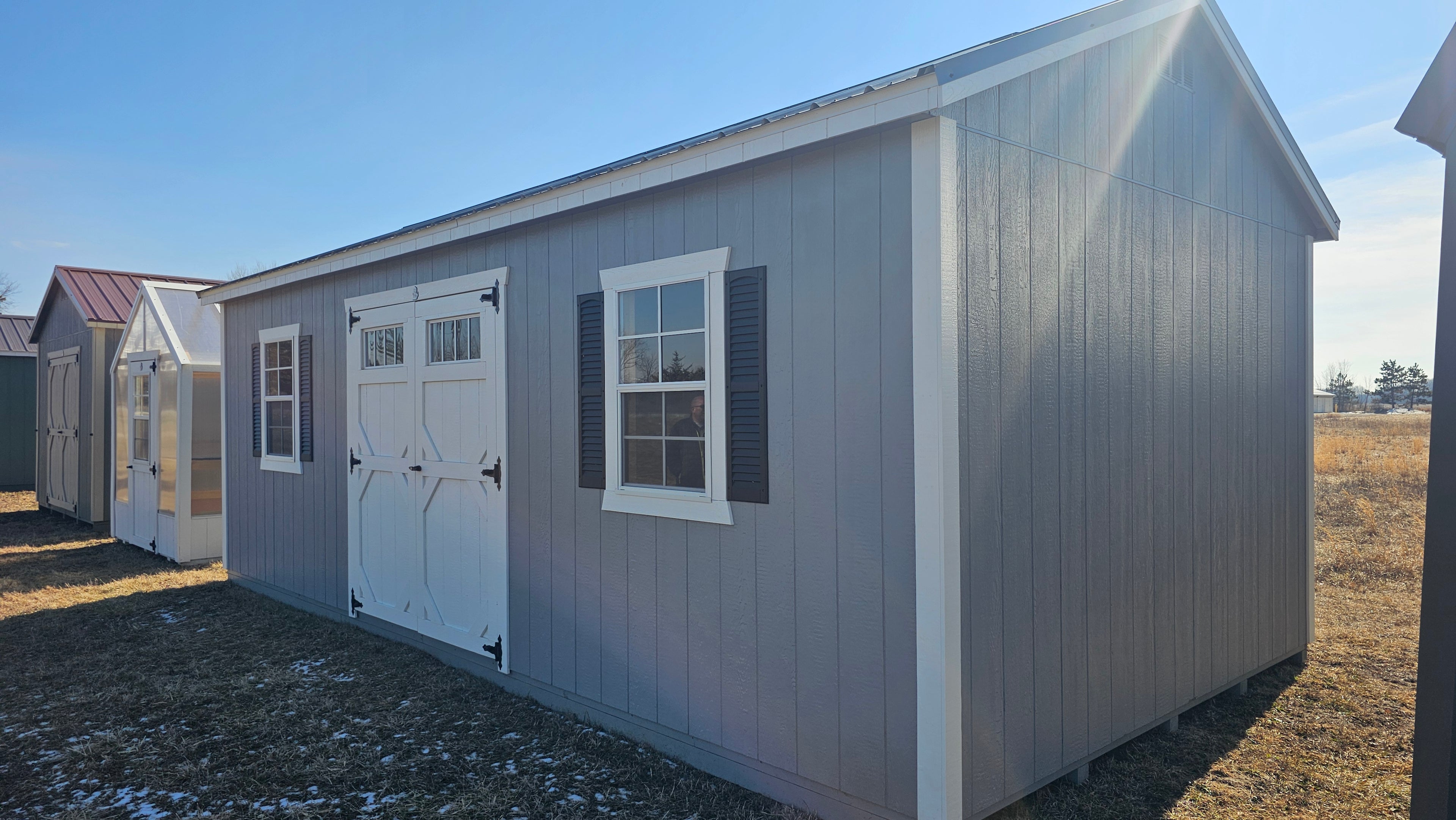 12x24 Painted Gable Garden Shed