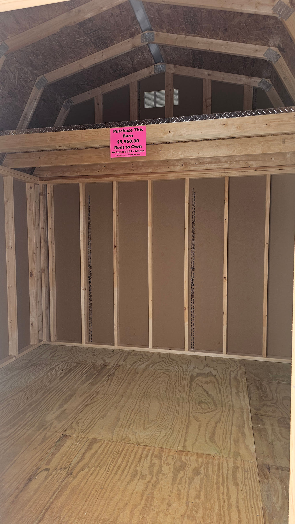 Painted  Lofted Barn 10x10