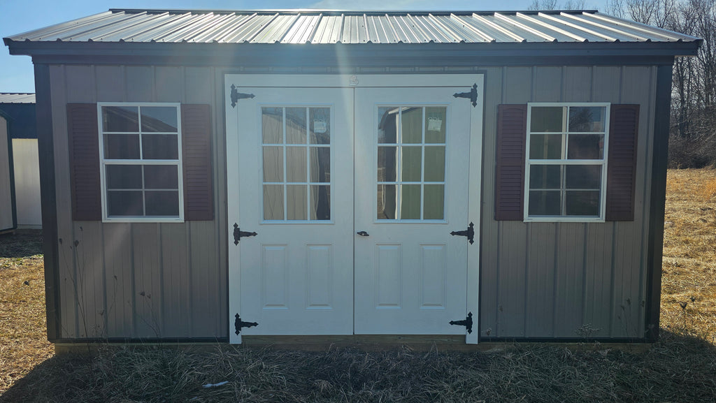 10x16 Metal Gable Garden Shed