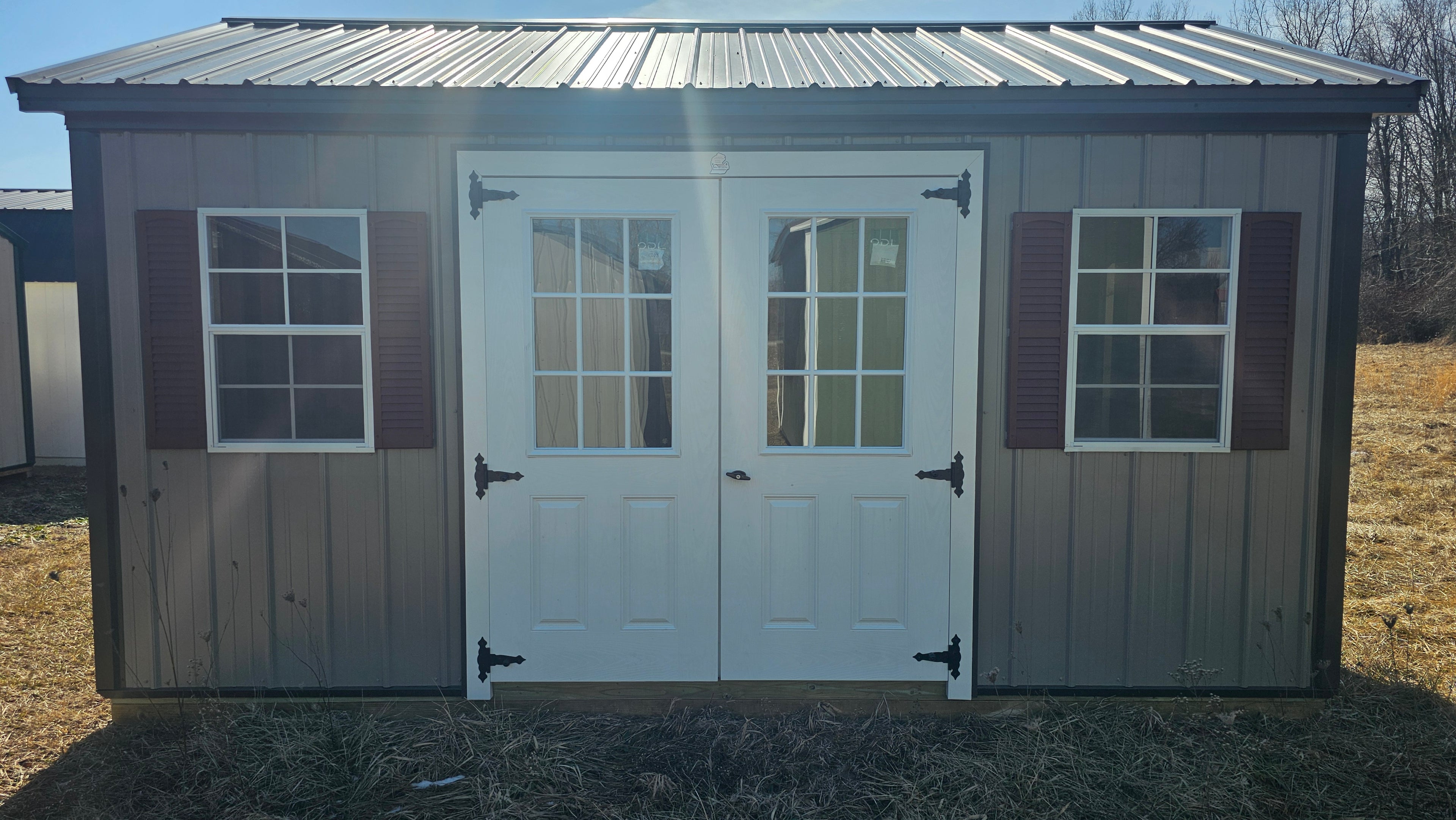 10x16 Metal Gable Garden Shed