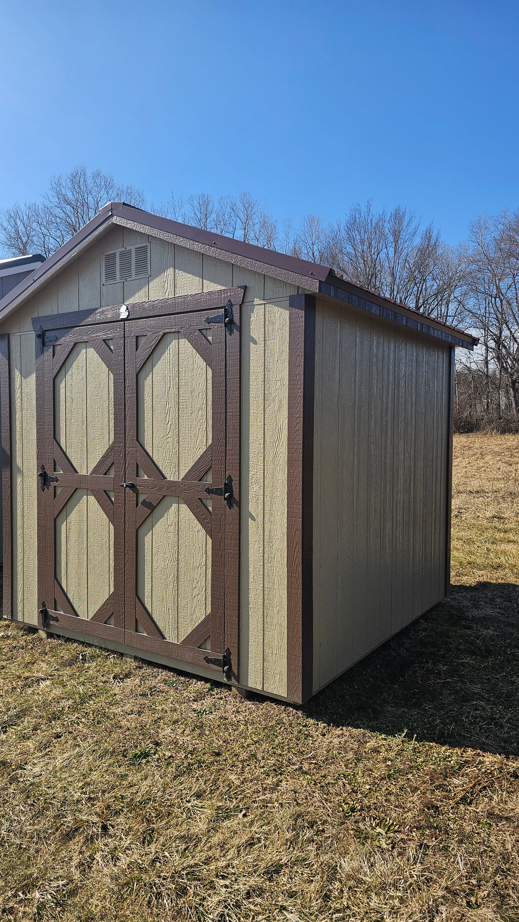 8x8 Painted Gable Shed