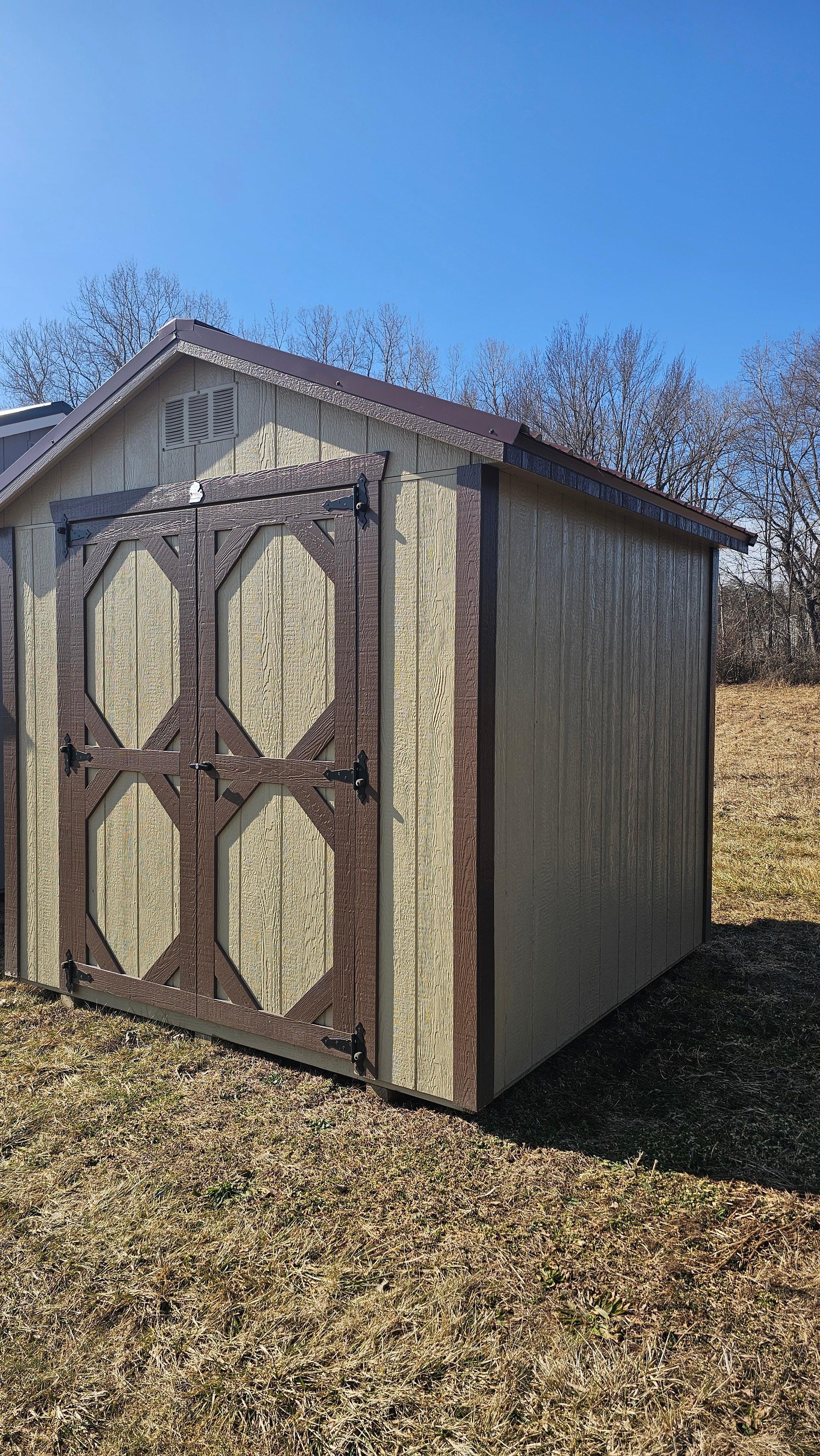 8x8 Painted Gable Shed