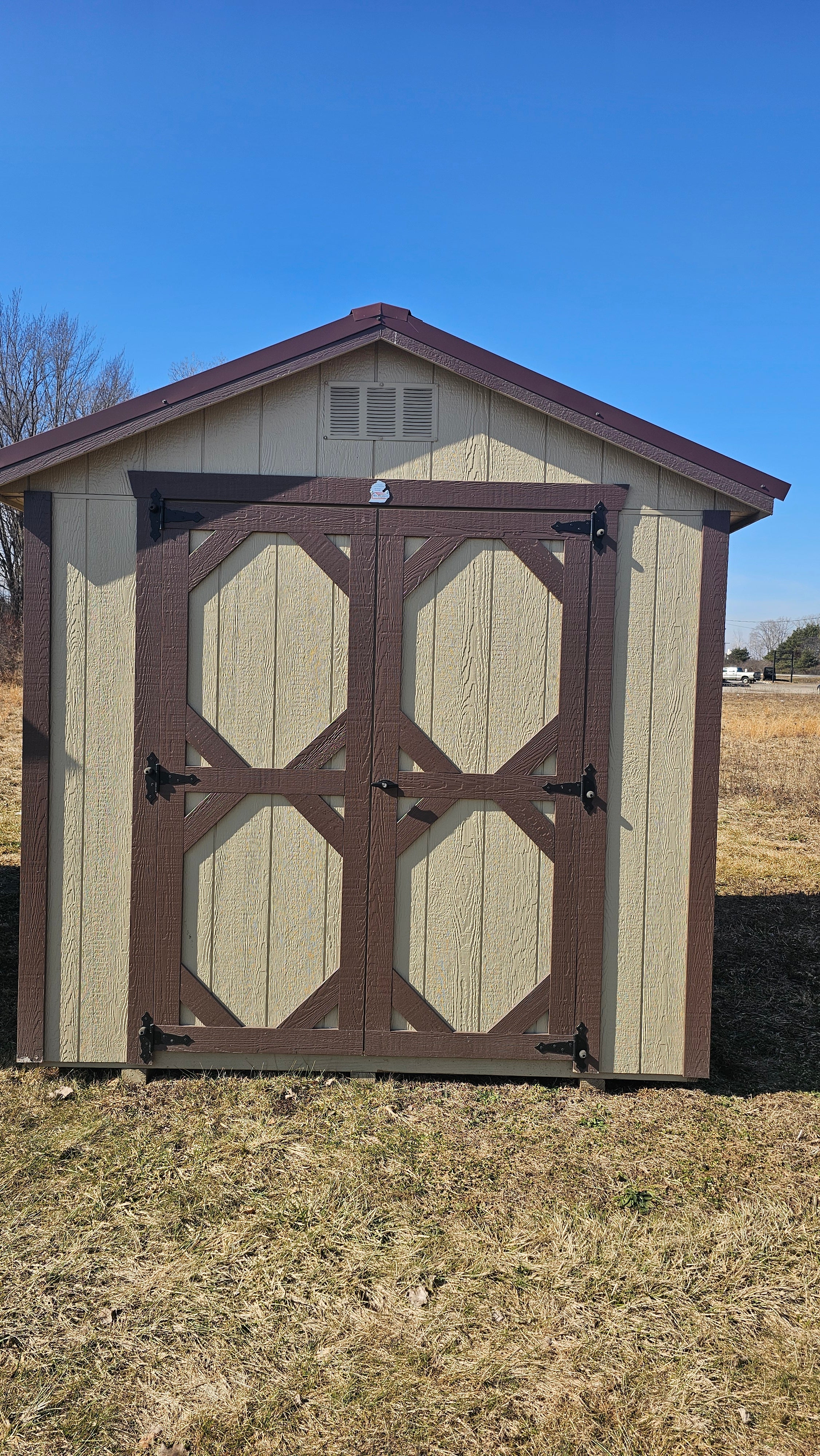 8x8 Painted Gable Shed