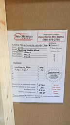 8x10 Painted Gable Shed