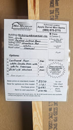 Painted  Lofted Barn 10x16