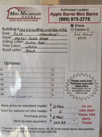 Metal Gable Shed 8×10