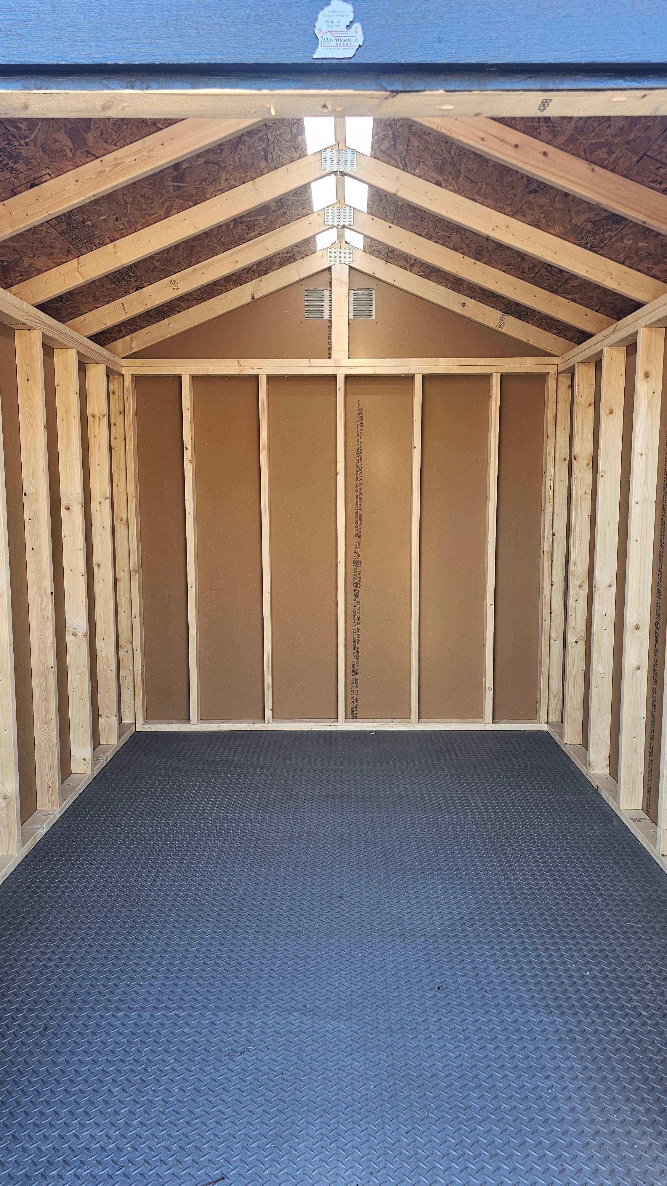 8x10 Painted Gable Shed