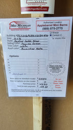 10x16 Painted Gable Shed