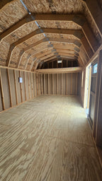 Painted Lofted Garden Shed 12x24