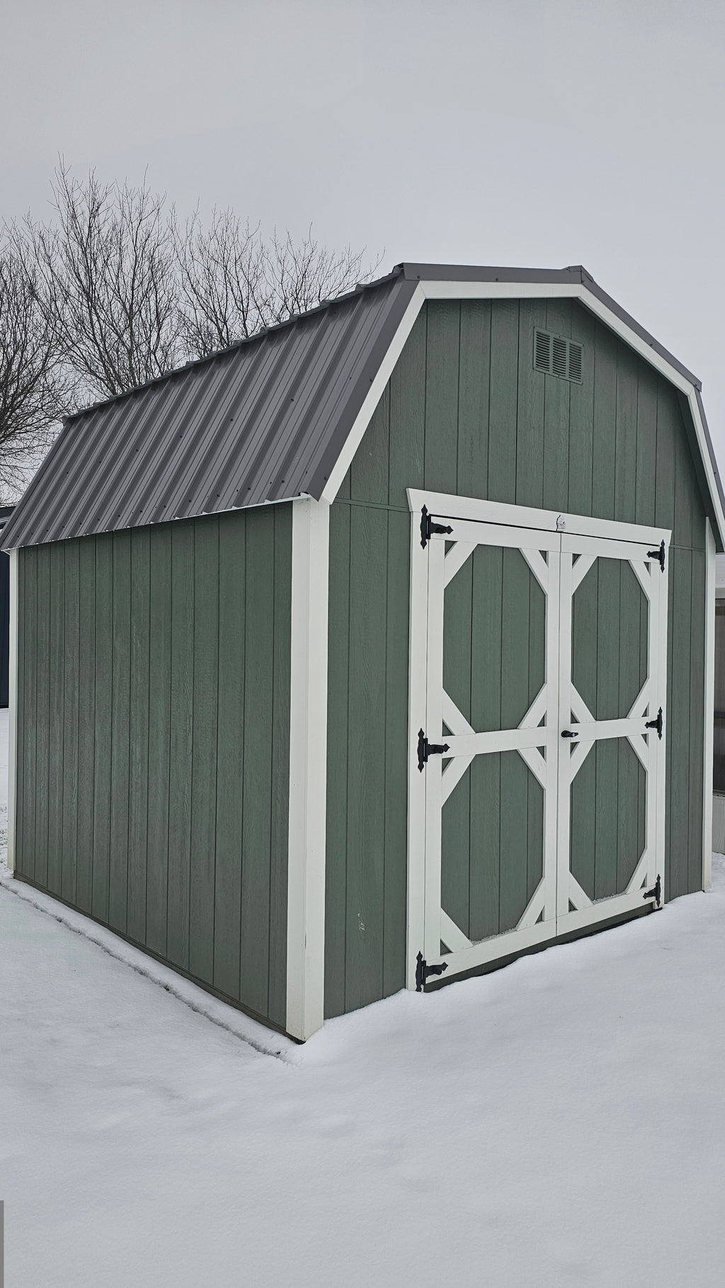 Painted  Lofted Barn 10x10