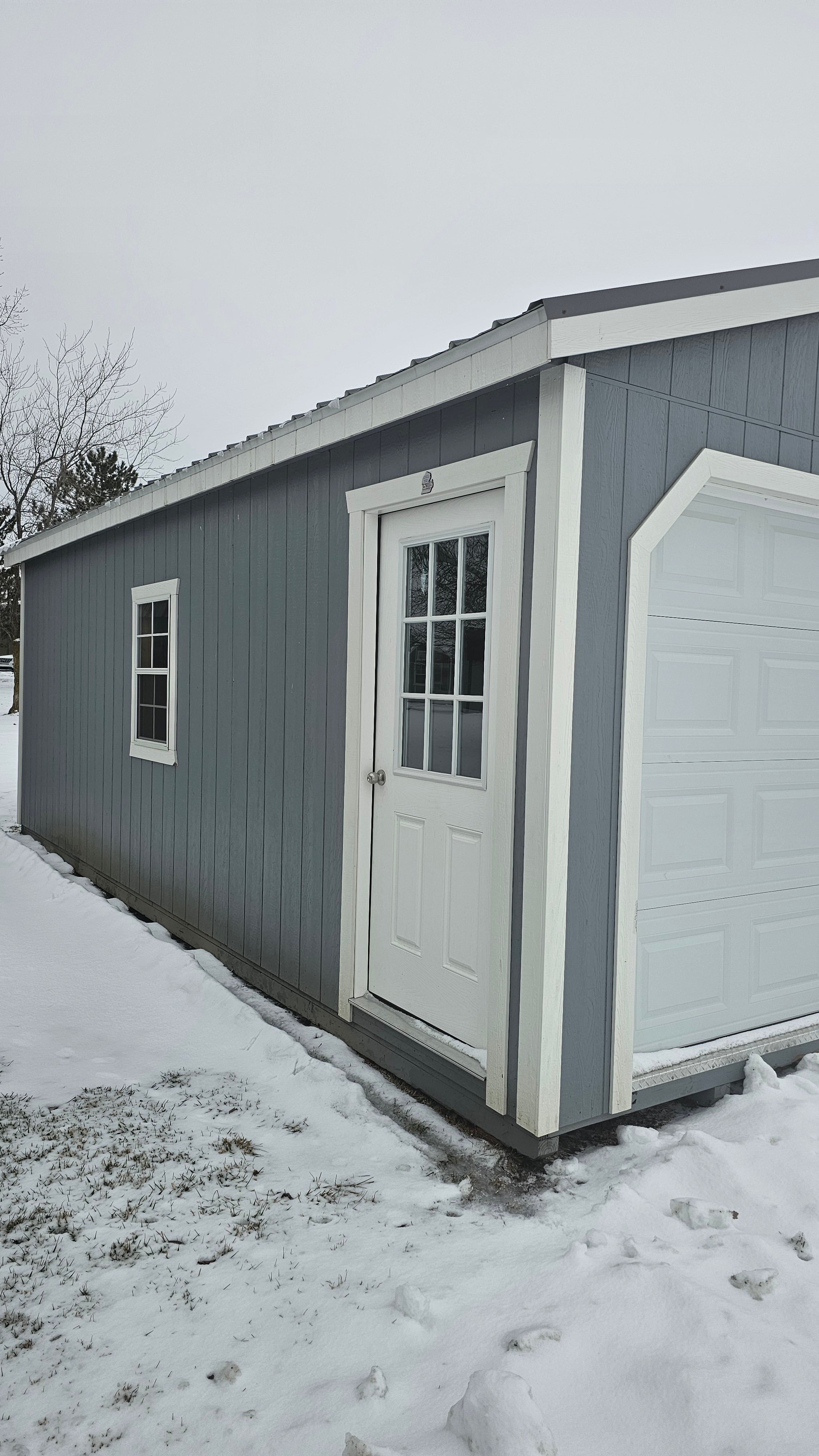 Painted Doublewide Garage 24x24